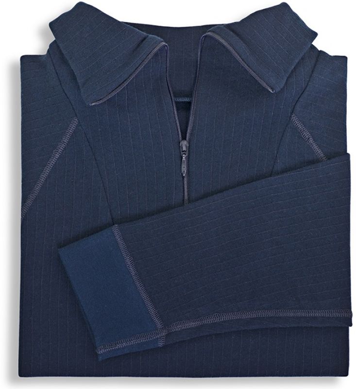 HB-Workwear, Klte-Schutz, Tempex-Unterhemd, Troyer, 2-lagig, langarm, 264 g/m, navy
