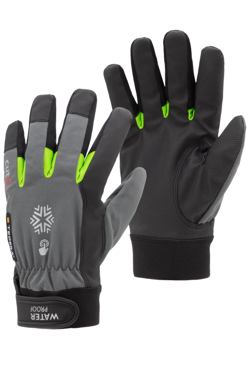 HB- Handschuh Touch&Cut4, THERMO ACCESSOIRES, grau/schwarz