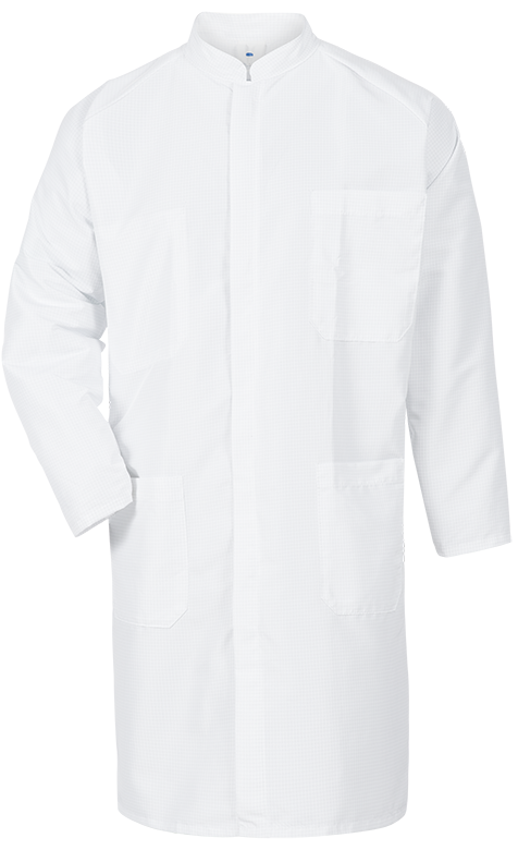 HB-Workwear, Arbeits-Mantel, Reinraum und Staub-Herrenmantel, 115 g/m², weiß