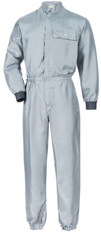 HB-Workwear, Arbeitsoverall, Reinraum und Staub-Overall, Kombi, 105 g/m, grau