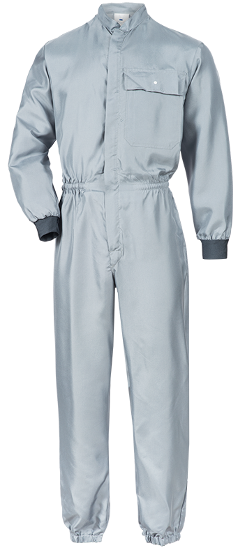 HB-Workwear, Arbeitsoverall, Reinraum und Staub-Overall, Kombi, 105 g/m², grau