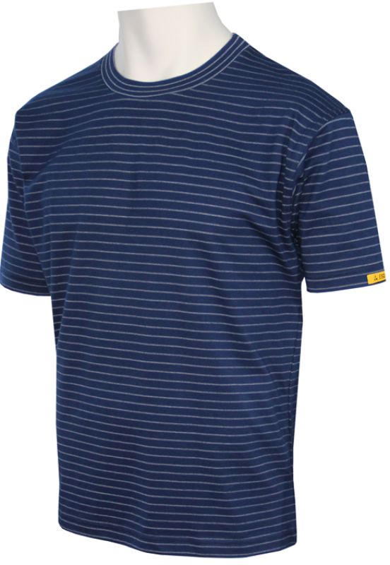 HB-Worker-Shirts, ESD-Produktschutz-Herren-T-Shirt, kurzarm, 160 g/m, navy