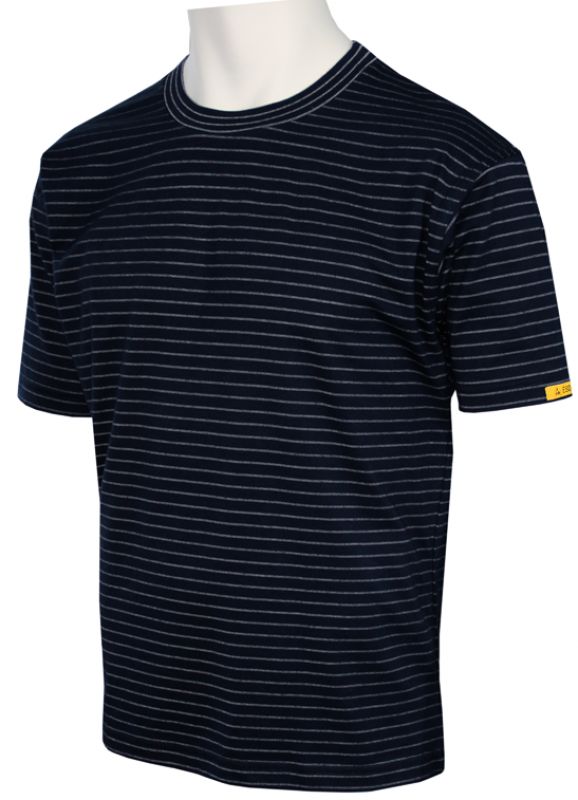 HB-Worker-Shirts, ESD-Produktschutz-Herren-T-Shirt, kurzarm, 160 g/m, schwarz