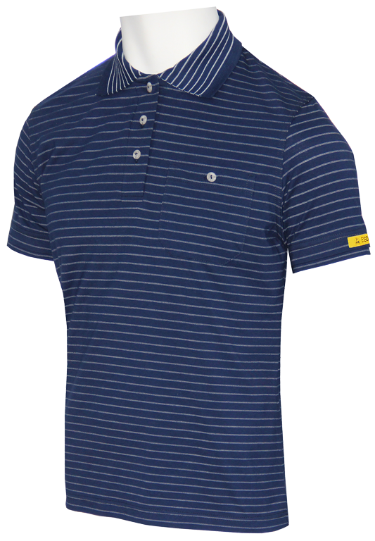 HB-Worker-Shirts, ESD-Produktschutz-Damen-Poloshirt, kurzarm, 160 g/m², navy