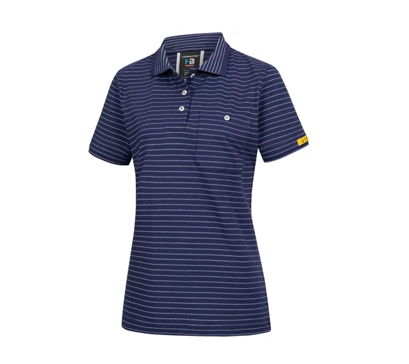 HB-ESD-Produktschutz-Herren-Poloshirt, kurzarm, navy