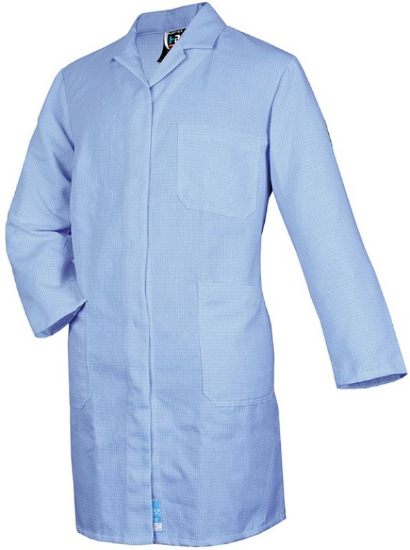 HB-Workwear, Arbeits-Mantel, ESD-Produktschutz-Herrenmantel, 160 g/m, pastellblau