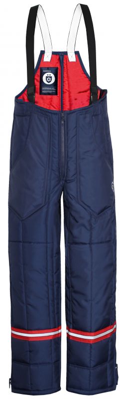 HB-Workwear, Klte-Schutz, Tempex-Herren-Kommissionierer-Hose, Cold Store CLA, 250 g/m, navy/rot