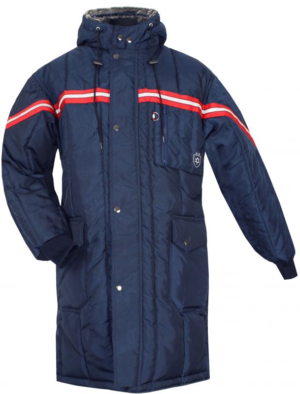 HB-Workwear, Klte-Schutz, Tempex-Besucher-Mantel, Cold Store CLA, 250 g/m, navy/rot