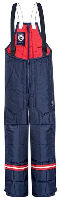 HB-Workwear, Kälte-Schutz, Tempex-Staplerfahrer-Hose, Langzeit, 630 g/m², navy/rot