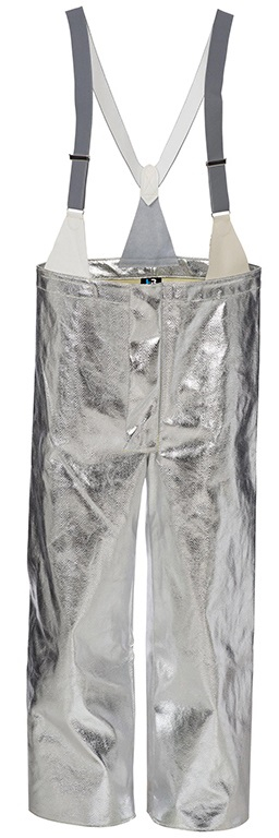 HB-Schweißer-Schutz, Flammen-/Schweißerschutz-Hitzeschutzhose, Schweißerhose, 460 g/m², silber