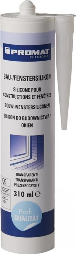 NW-PROMAT-Betriebsbedarf, Bau-/Fenstersilikon transp.310 ml Kartusche