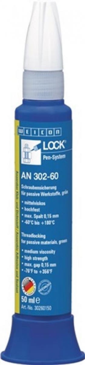 WEICON-Betriebsbedarf, Schraubensicherung  AN 302-60 50 ml mf.grn Pen-System