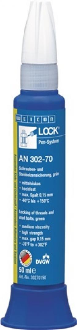 WEICON-Betriebsbedarf, Schrauben-/Stehbolzensicherung AN 302-70 50 ml mf.grün DVGW Pen