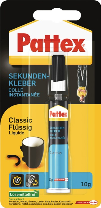 NW-HENKEL-Betriebsbedarf, Kleber, Sekundenkleber flüssig 3g farblos Tube
