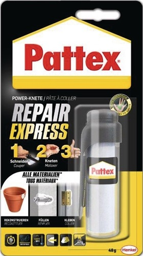 NW-HENKEL-Betriebsbedarf, Kleber, Powerknete Repair Express weißlich 48g Stick