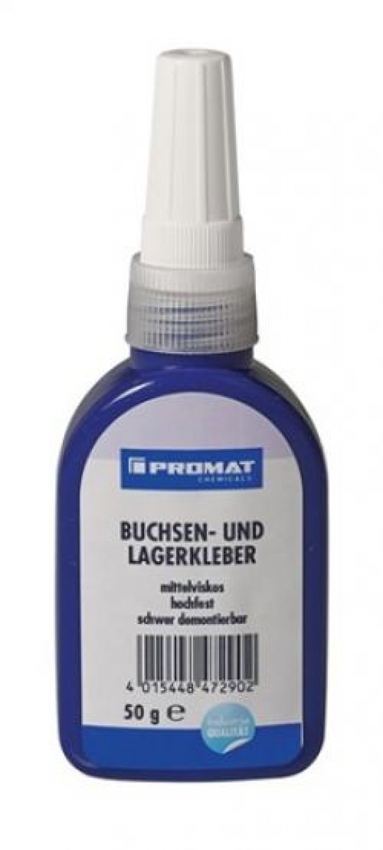 PROMAT-Betriebsbedarf, Buchsen-/Lagerkleber hf.mf.grn 50g Flasche
