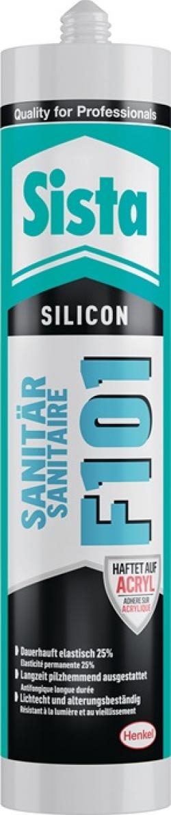 NW-Sista-Betriebsbedarf, Sanitärsilikon, F101, manhatten, 300 ml