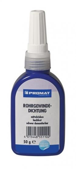 PROMAT-Betriebsbedarf, Rohrgewindedichtung hf.mf.braun 50g Flasche