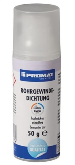 PROMAT-Betriebsbedarf, Rohrgewindedichtung mf.hv.gelb 50g Pumpdosierer