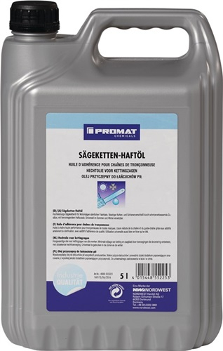 PROMAT-Betriebsbedarf, Sägekettenhaftöl 100-120 mm²/s (bei 40GradC) 5l