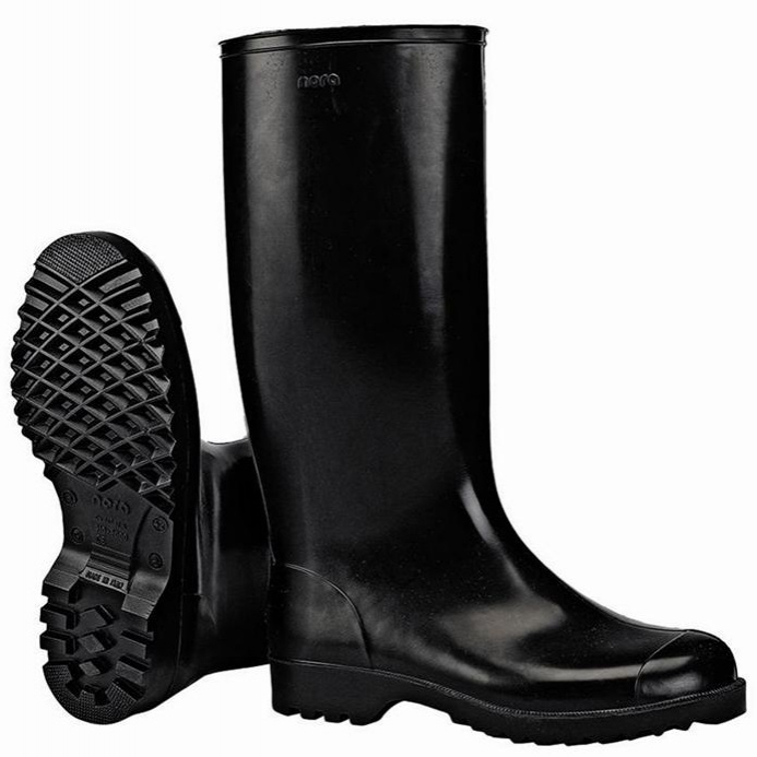 SPIRALE-NORA-Footwear, PVC-Arbeits-Berufs-Gummi-Stiefel, Anton, schwarz,