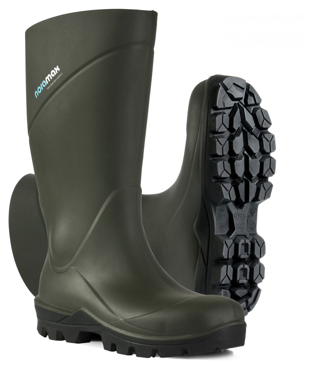 SPIRALE-NORA-Footwear, PU-Arbeits-Berufs-Gummi-Stiefel, O4, Max II, grün