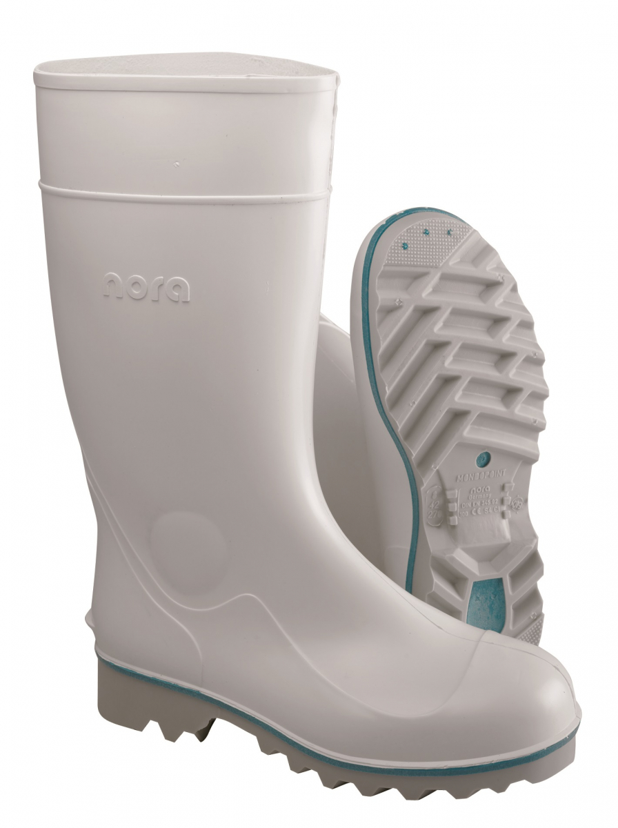 SPIRALE-NORA-Footwear, Sicherheits-Arbeits-Gummi-Sitefel, Multi-Ralf, weiß