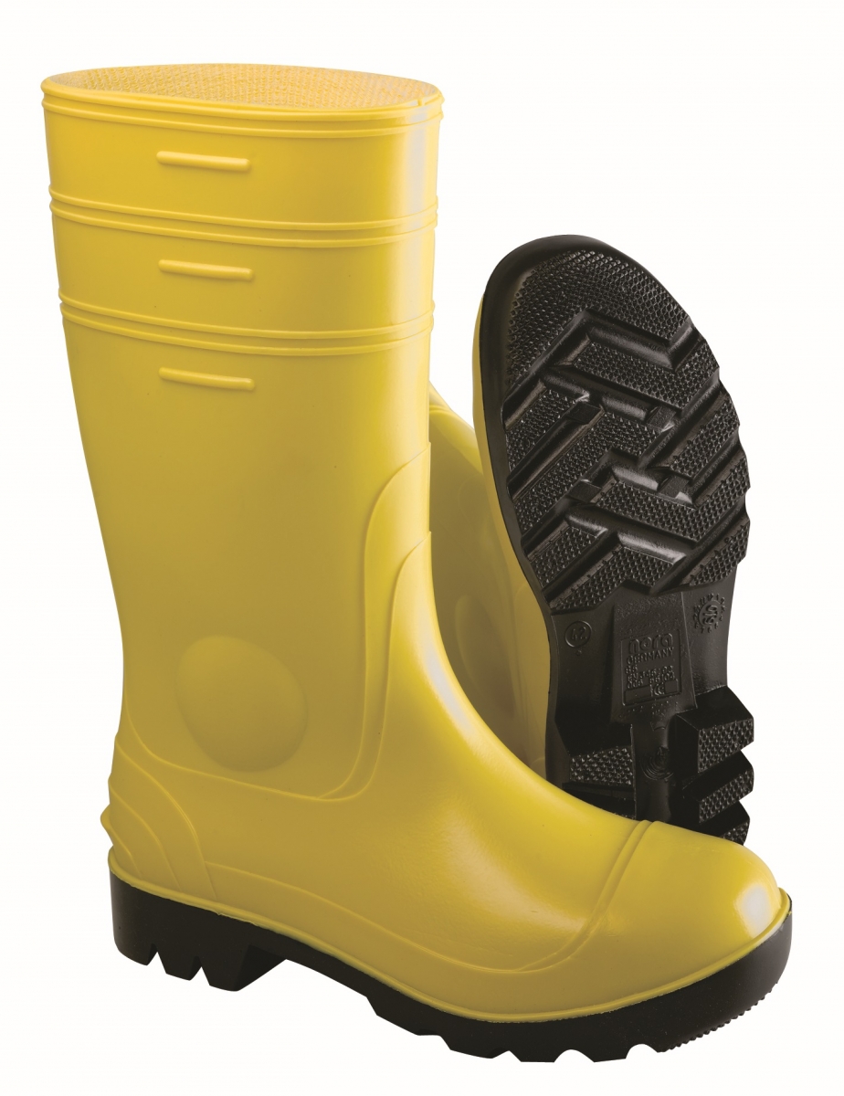 SPIRALE-NORA-Footwear, S5-PVC-Sicherheits-Arbeits-Gummi-Stiefel, Gorex, gelb