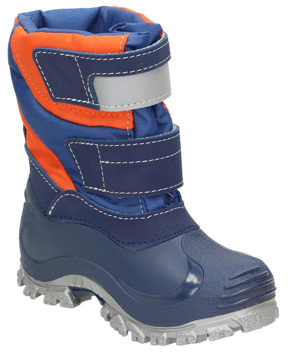 SPIRALE-NORA-Footwear, Kinder-Freizeit-Gummi-Stiefel, Simon, blau-orange