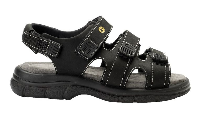 SANITA-Footwear, Arbeits-Berufs-Sicherheits-Sandalen, ESD, schwarz