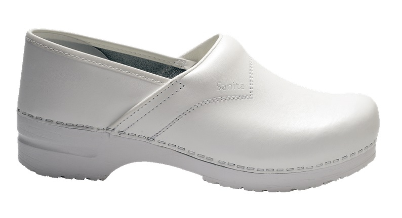 SANITA-Footwear, Arbeits-Berufs-Sicherheits-Clogs, San Flex, geschlossen, O1, wei