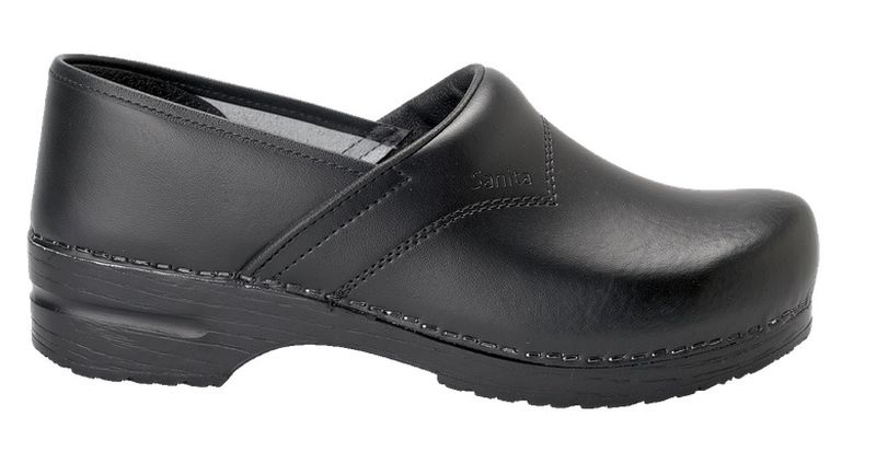 SANITA-Footwear, Arbeits-Berufs-Sicherheits-Clogs, San Flex, geschlossen, O1, schwarz