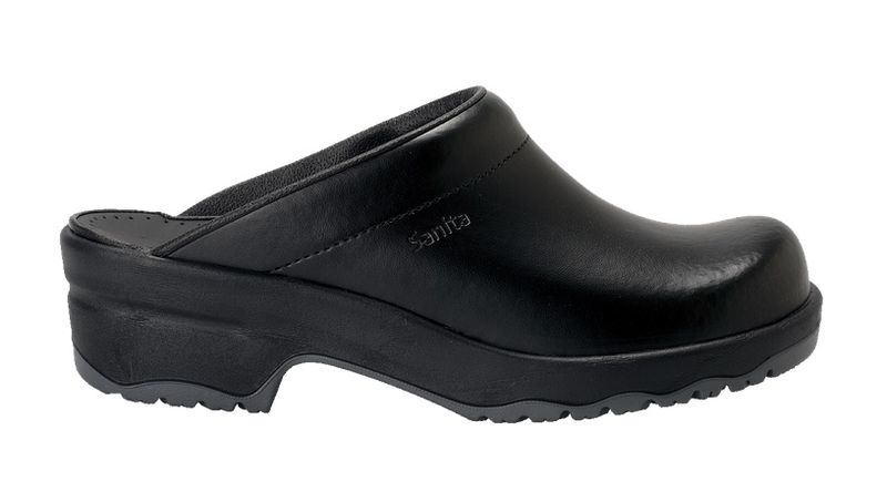 SANITA-Footwear, Arbeits-Berufs-Sicherheits-Clogs, San Nitril, offen, OB, schwarz