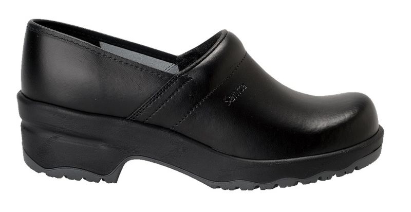SANITA-Footwear, Arbeits-Berufs-Sicherheits-Clogs, San Nitril, geschlossen, O2, schwarz