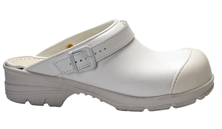 SANITA-Footwear, Arbeits-Berufs-Sicherheits-Clogs, San Duty Safe, offen, O2, wei