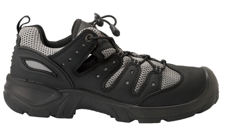 SANITA-Footwear, S1P-Arbeits-Berufs-Sicherheits-Schuhe, Schnürstiefel, Mississipe, schwarz/grau