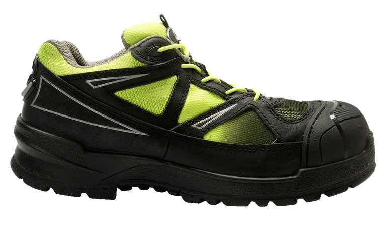 SANITA-Footwear, S3-Arbeits-Berufs-Sicherheits-Schuhe, Schnürstiefel, Andersite, schwarz/gelb