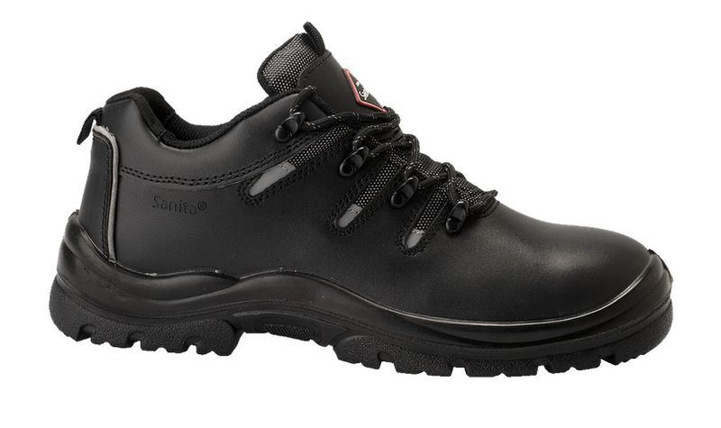 SANITA-Footwear, S3-Arbeits-Berufs-Sicherheits-Schuhe, Schnrstiefel, Latite, schwarz