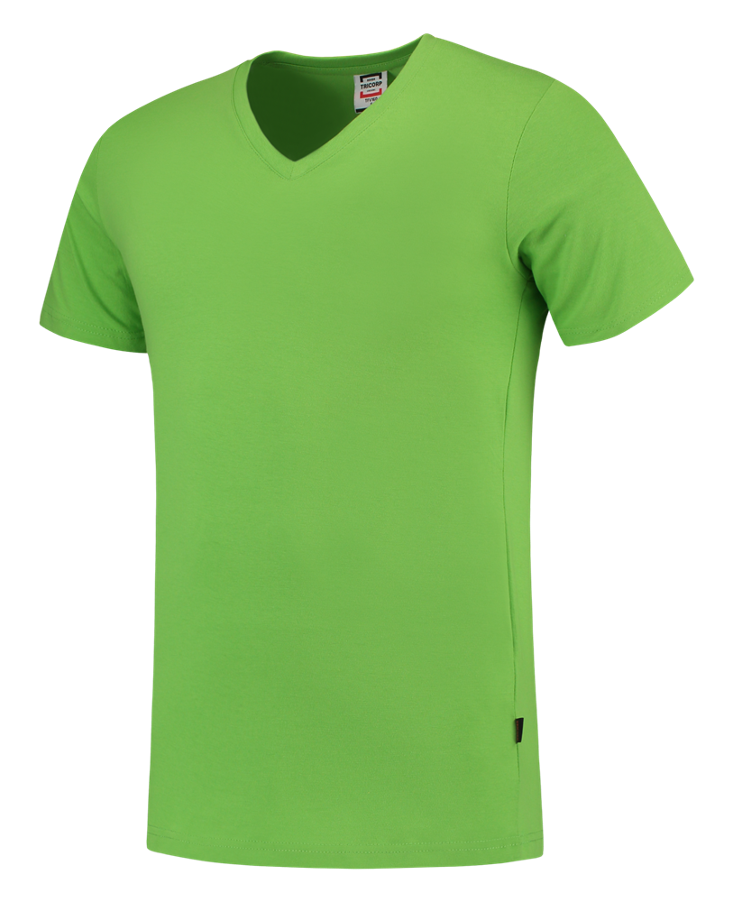 TRICORP-Worker-Shirts, T-Shirts, V-Ausschnitt, Slim Fit, 160 g/m, lime