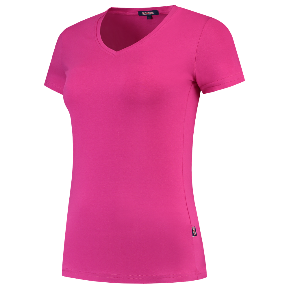 TRICORP-Damen-T-Shirts, V-Ausschnitt, 190 g/m, fuchsia