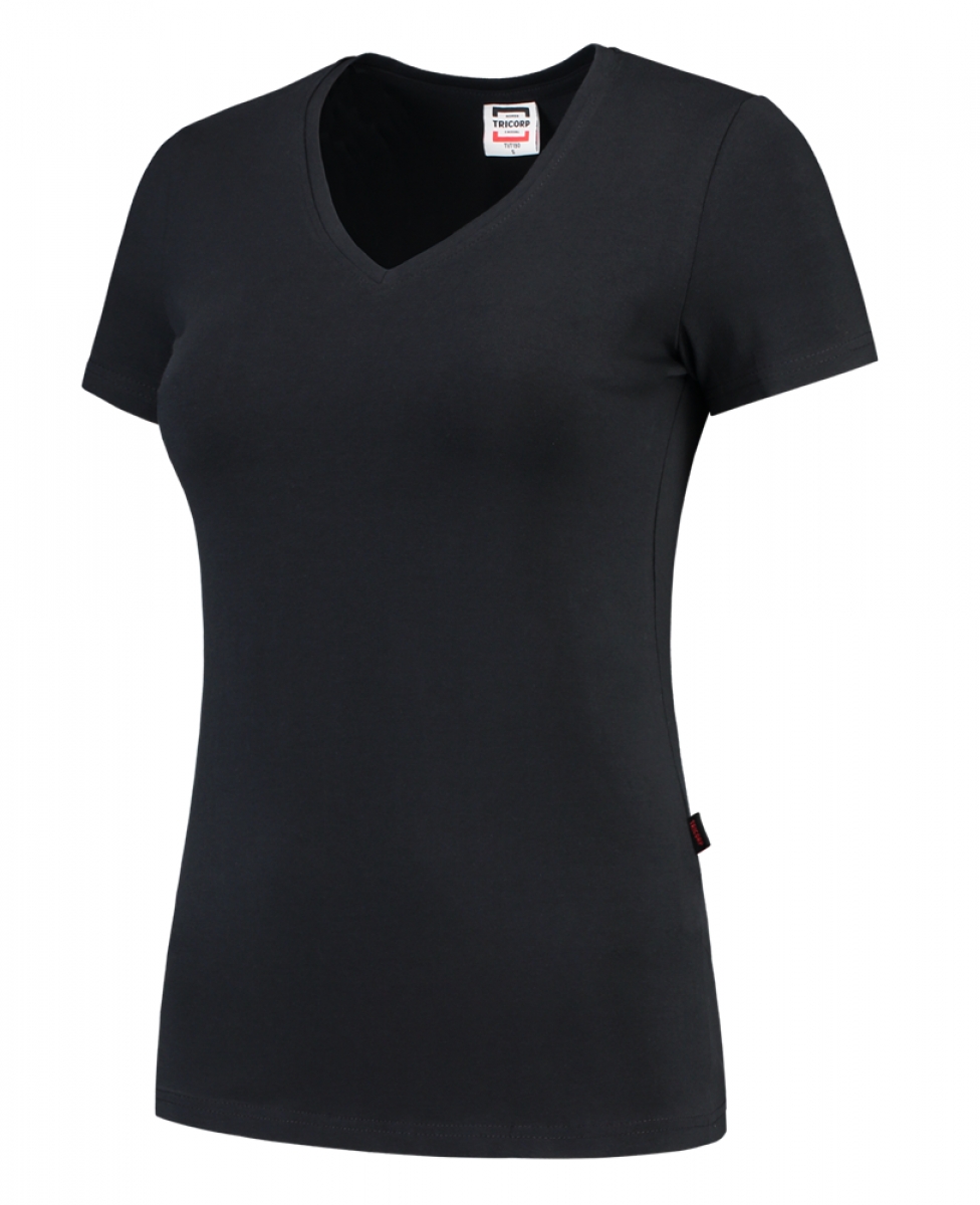 TRICORP-Worker-Shirts, Damen-T-Shirts, V-Ausschnitt, 190 g/m, navy