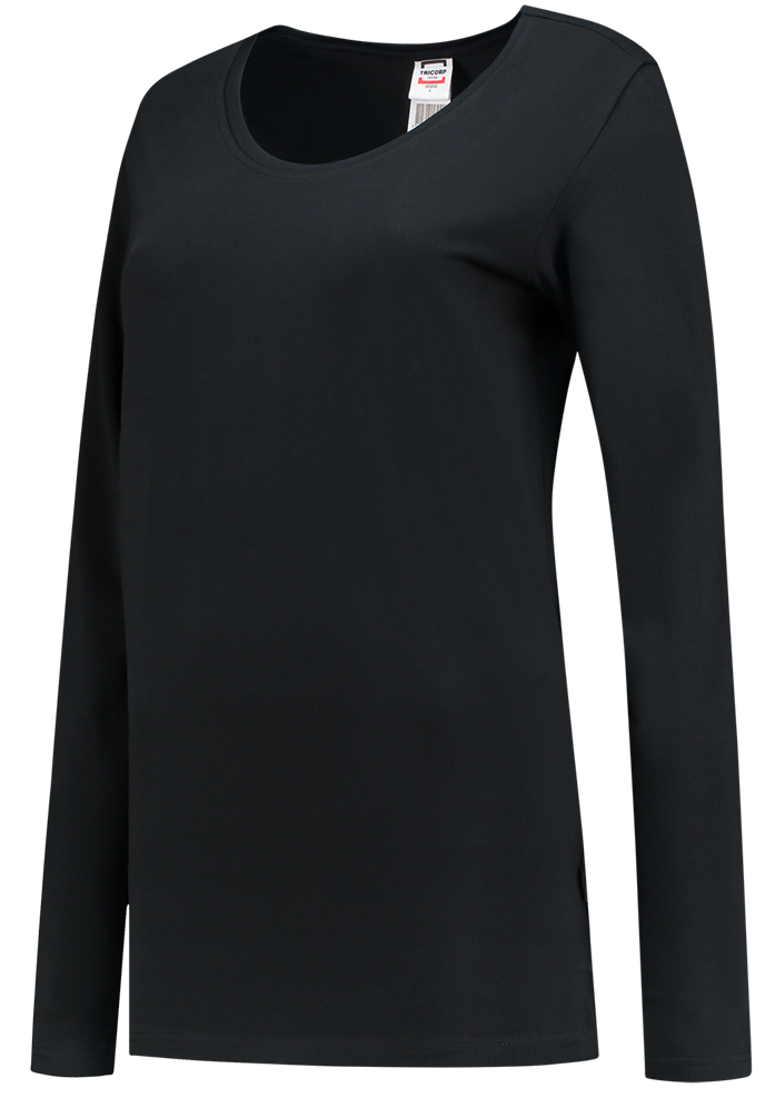 TRICORP-Worker-Shirts, Damen-T-Shirts, langarm, 190 g/m², black