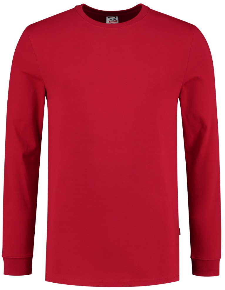 TRICORP-Worker-Shirts, T-Shirt, Basic Fit, Langarm, 200 g/m², red