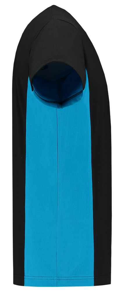 TRICORP-Worker-Shirts, T-Shirt, mit Brusttasche, Bicolor, 190 g/m², black-turquoise