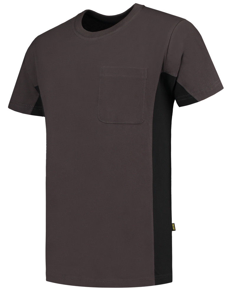 TRICORP-Worker-Shirts, T-Shirt, mit Brusttasche, Bicolor, 190 g/m², darkgrey-black