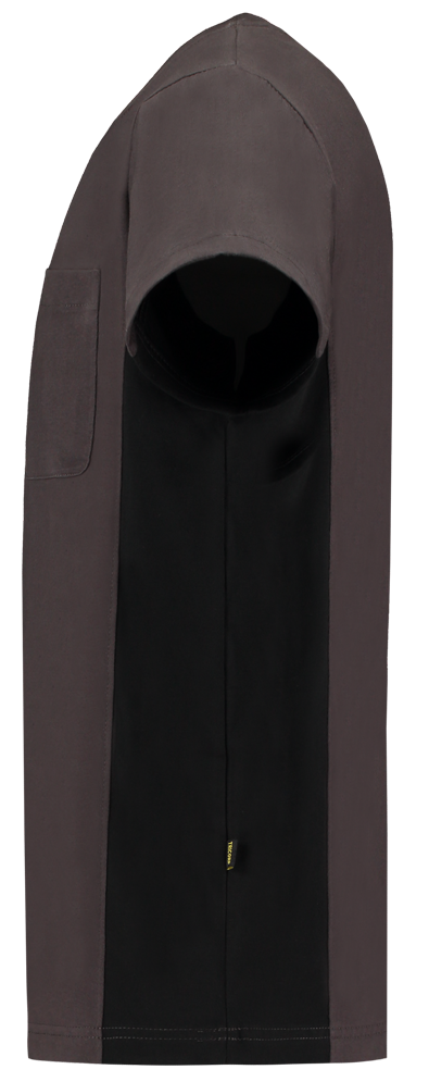 TRICORP-Worker-Shirts, T-Shirt, mit Brusttasche, Bicolor, 190 g/m², darkgrey-black