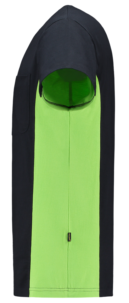 TRICORP-Worker-Shirts, T-Shirt, mit Brusttasche, Bicolor, 190 g/m², navy-lime