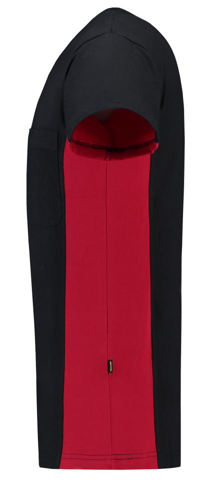 TRICORP-Worker-Shirts, T-Shirt, mit Brusttasche, Bicolor, 190 g/m², navy-red