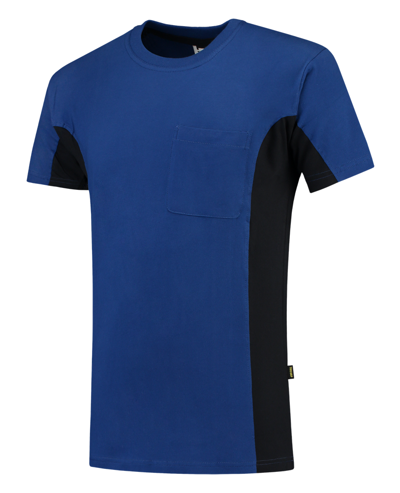 TRICORP-Worker-Shirts, T-Shirt, mit Brusttasche, Bicolor, 190 g/m², royalblue-navy