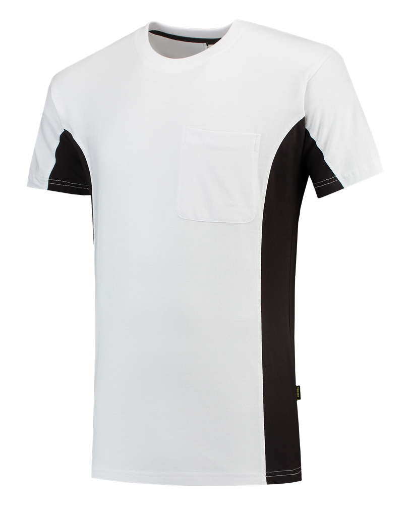 TRICORP-Worker-Shirts, T-Shirt, mit Brusttasche, Bicolor, 190 g/m², white-darkgrey